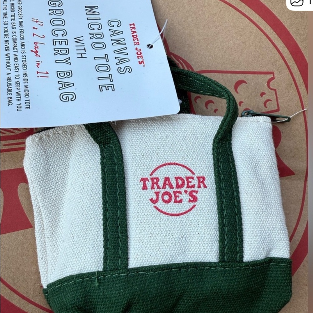 Trader Joe's Canvas Micro Tote